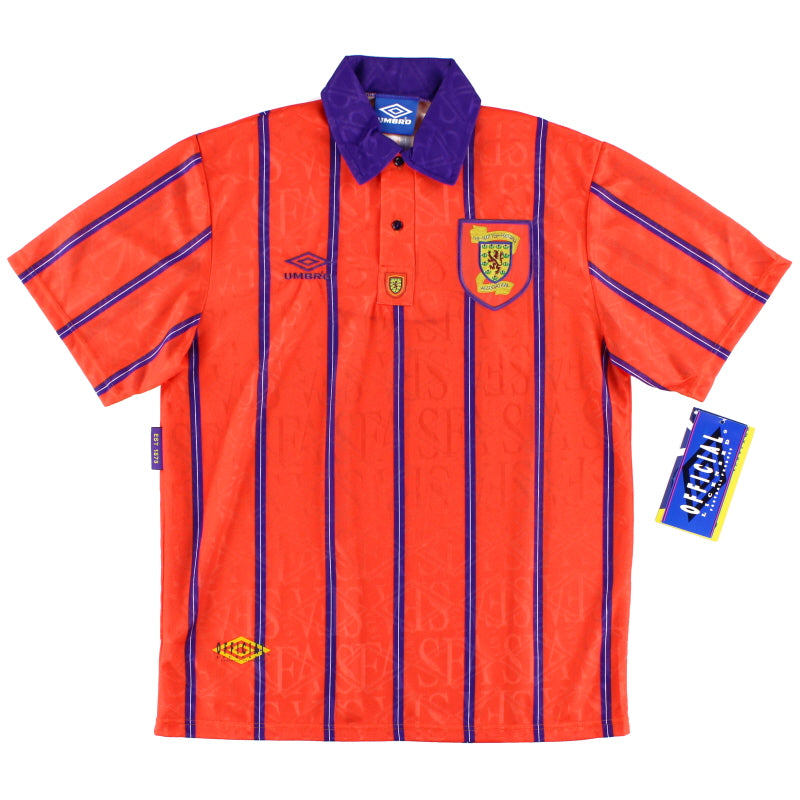 1993-95 Scotland Umbro Away Shirt *w/tags* L Football Shirt