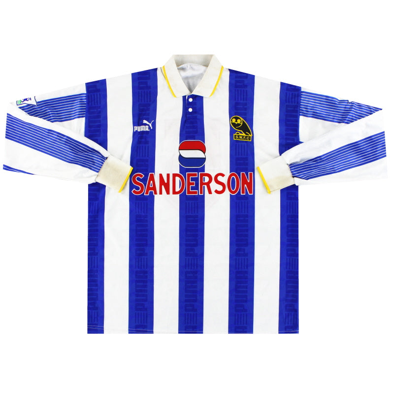 1993-95 Sheffield Wednesday Puma Match Worn Home Shirt #5 XL Football Shirt