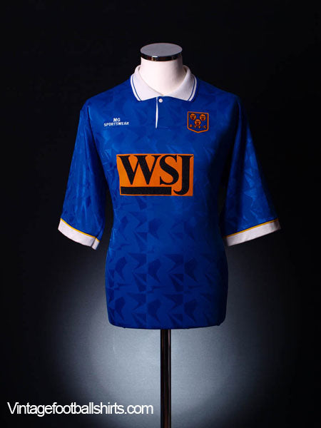 1993-95 Shrewsbury Home Shirt *Mint* L Football Shirt