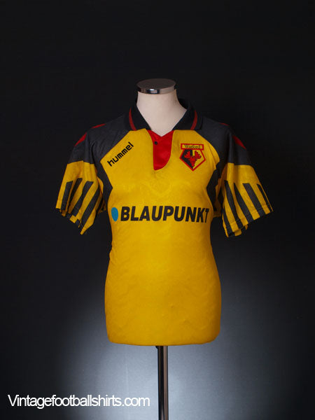 1993-95 Watford Home Shirt *Mint* M Football Shirt