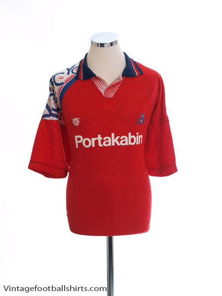 1993-95 York City Home Shirt XL Football Shirt