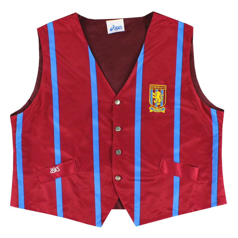 1993-95 Aston Villa Asics Waistcoat *Mint* XXL | Vintage Football