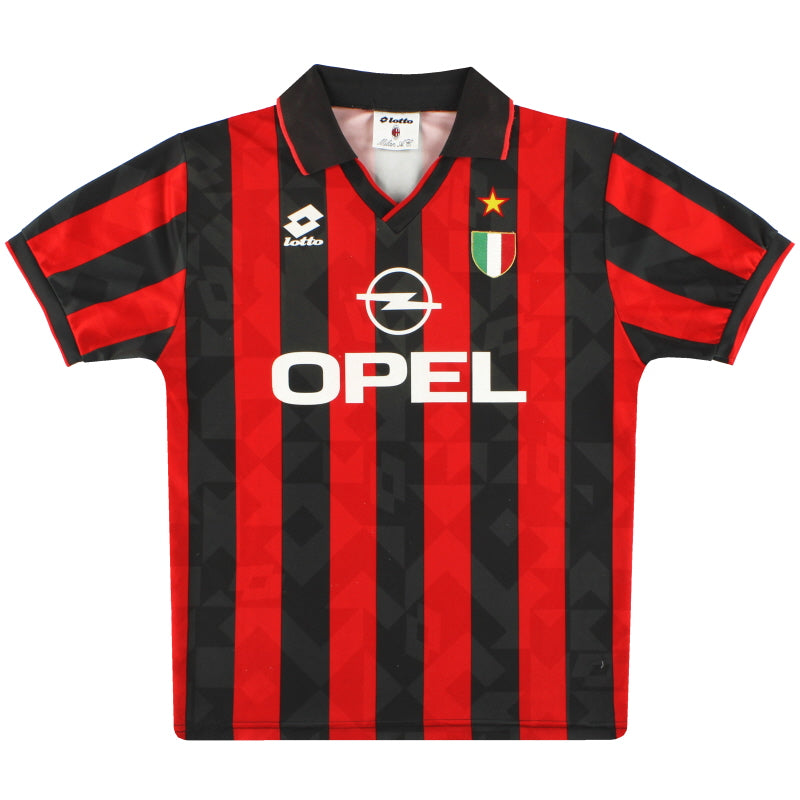 1994-95 AC Milan Lotto Home Shirt L Football Shirt