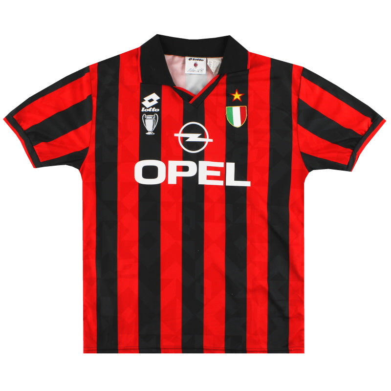 1994-95 AC Milan Lotto Home Shirt XXL Football Shirt