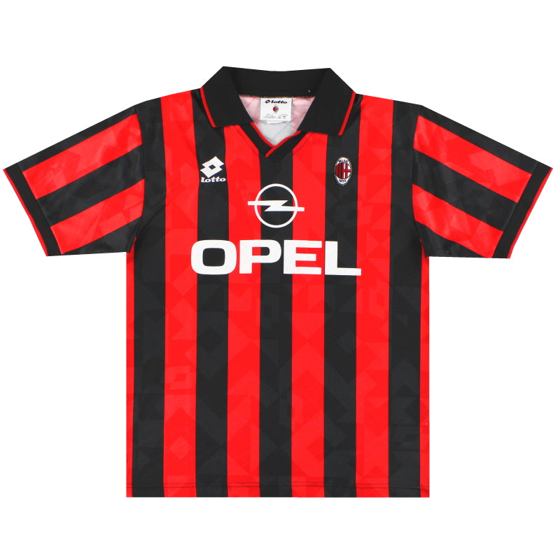 1994-95 AC Milan Lotto Player Issue Home Shirt #18 L Football Shirt