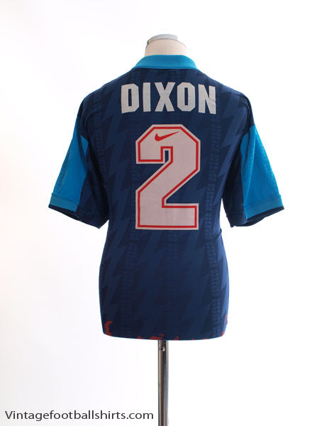 1994-95 Arsenal Away Shirt Dixon #2 L Football Shirt