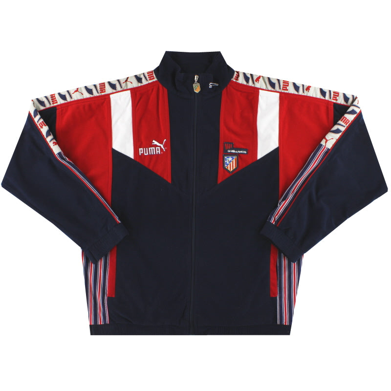 1994-95 Atletico Madrid Puma Fleece Jacket XXL Jacket