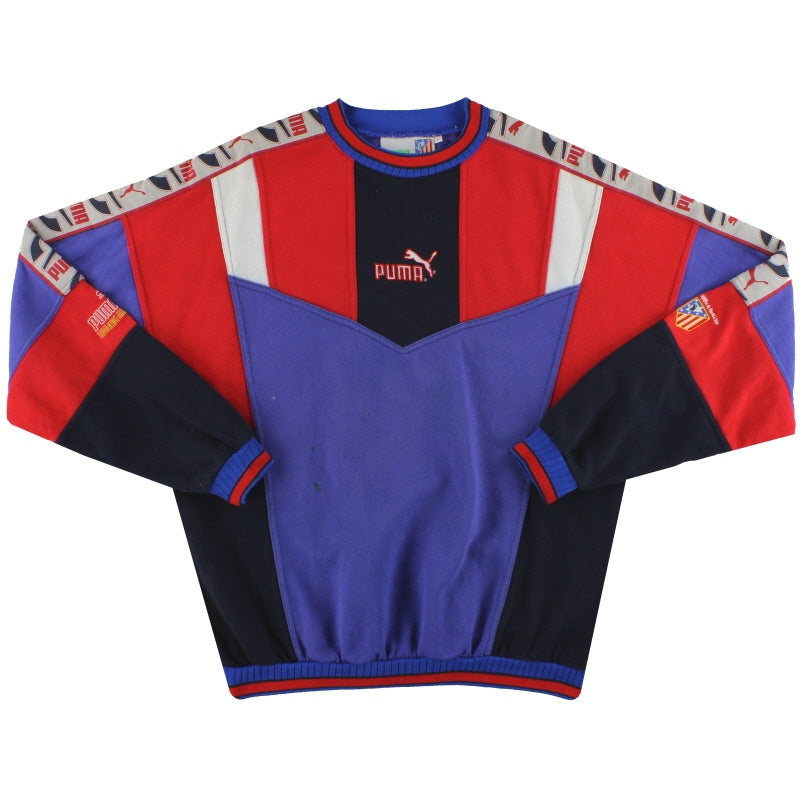 1994-95 Atletico Madrid Puma Sweatshirt L Sweatshirt