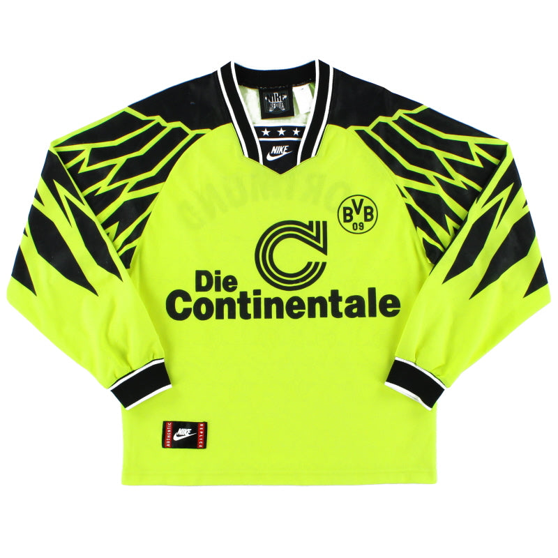 1994-95 Borussia Dortmund Home Shirt L/S S Football Shirt