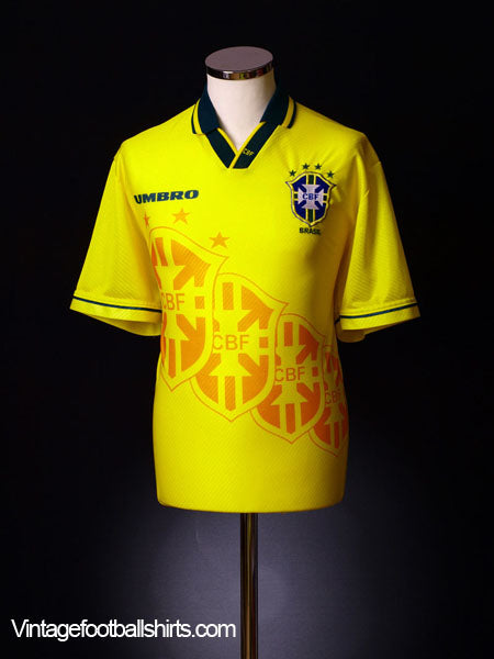 1994-95 Brazil Home Shirt XL Football Shirt