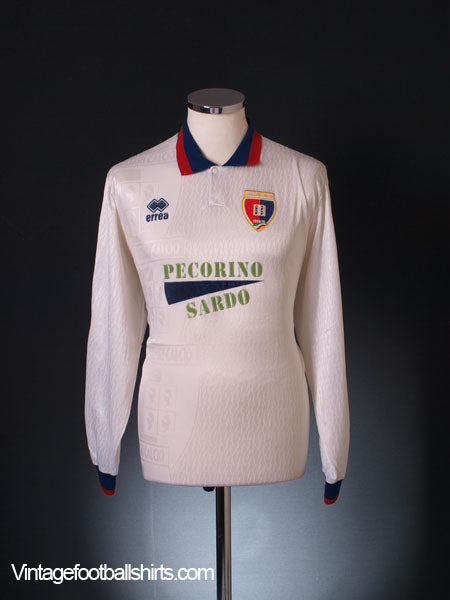 1994-95 Cagliari Away Shirt L/S L Football Shirt