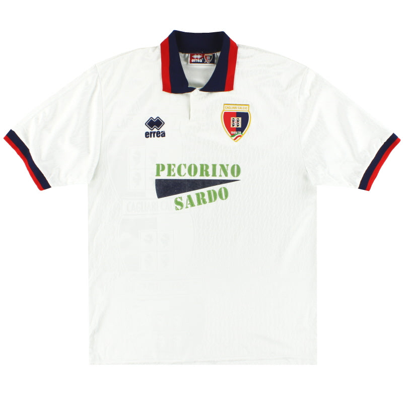 1994-95 Cagliari Errea Away Shirt M Football Shirt