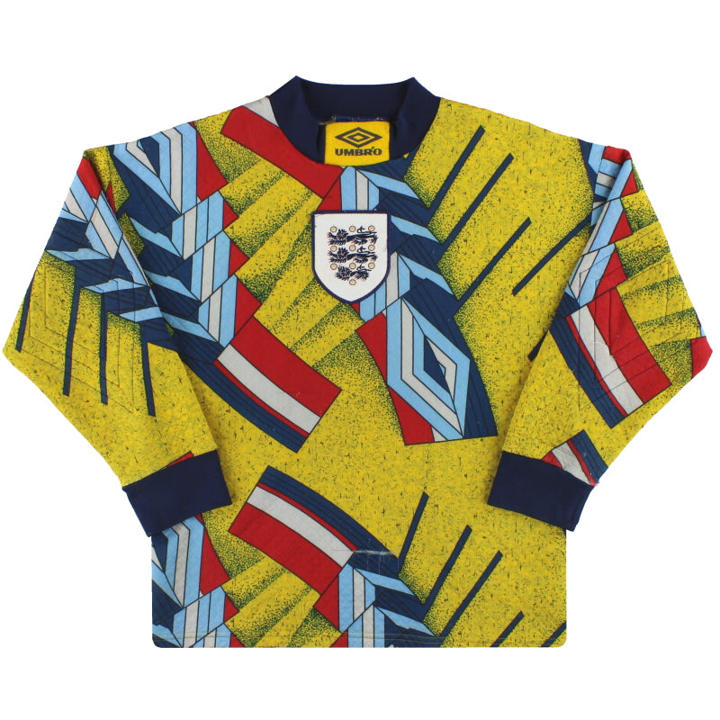 1994-95 England Umbro Goalkeeper Shirt Y Football Shirt