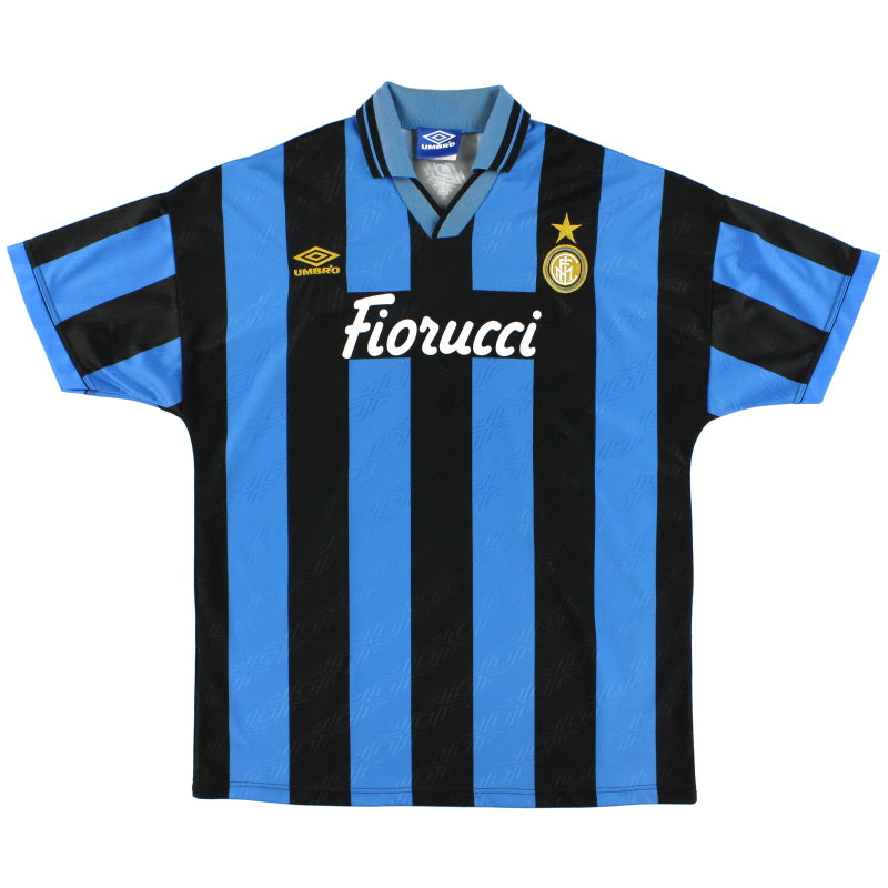 1994-95 Inter Milan Match Issue Home Shirt #15 XL Football Shirt