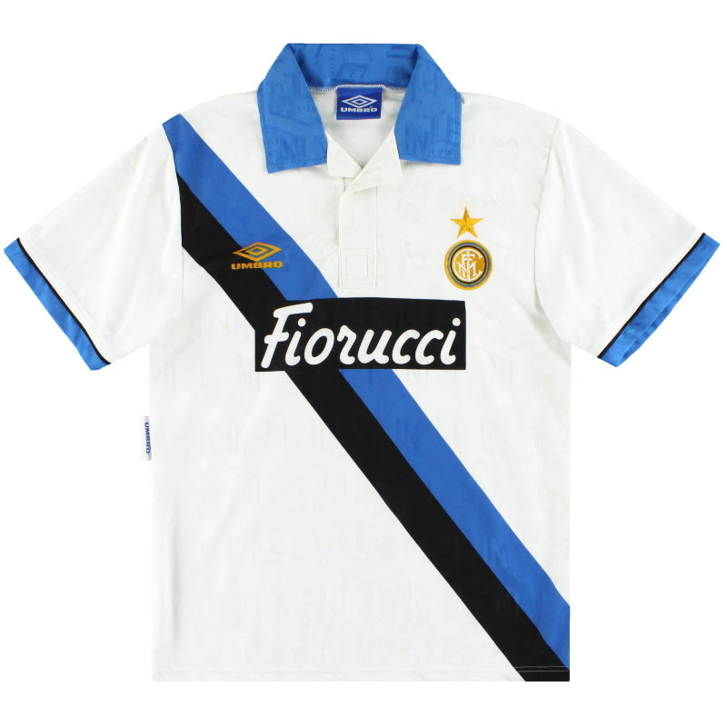 1993-94 Inter Milan Umbro Away Shirt S Football Shirt