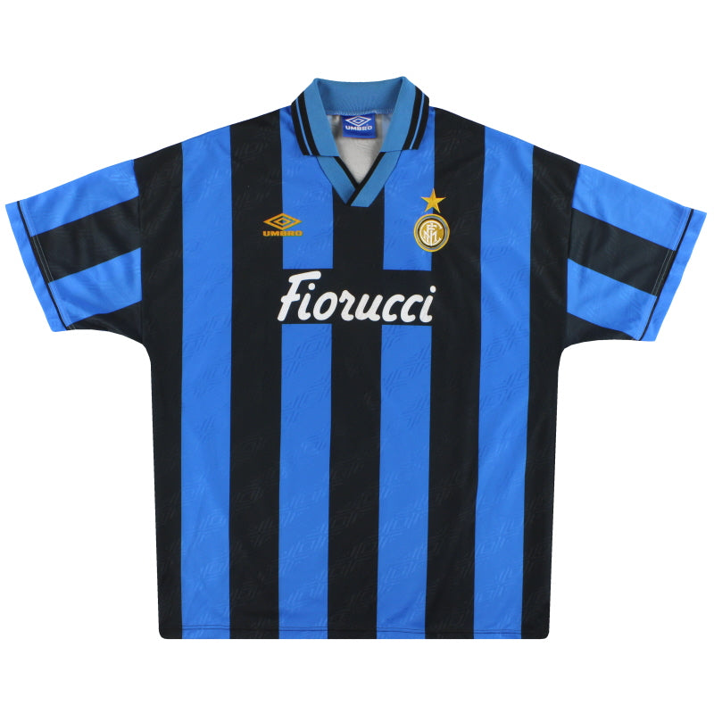1994-95 Inter Milan Umbro Home Shirt XL Football Shirt