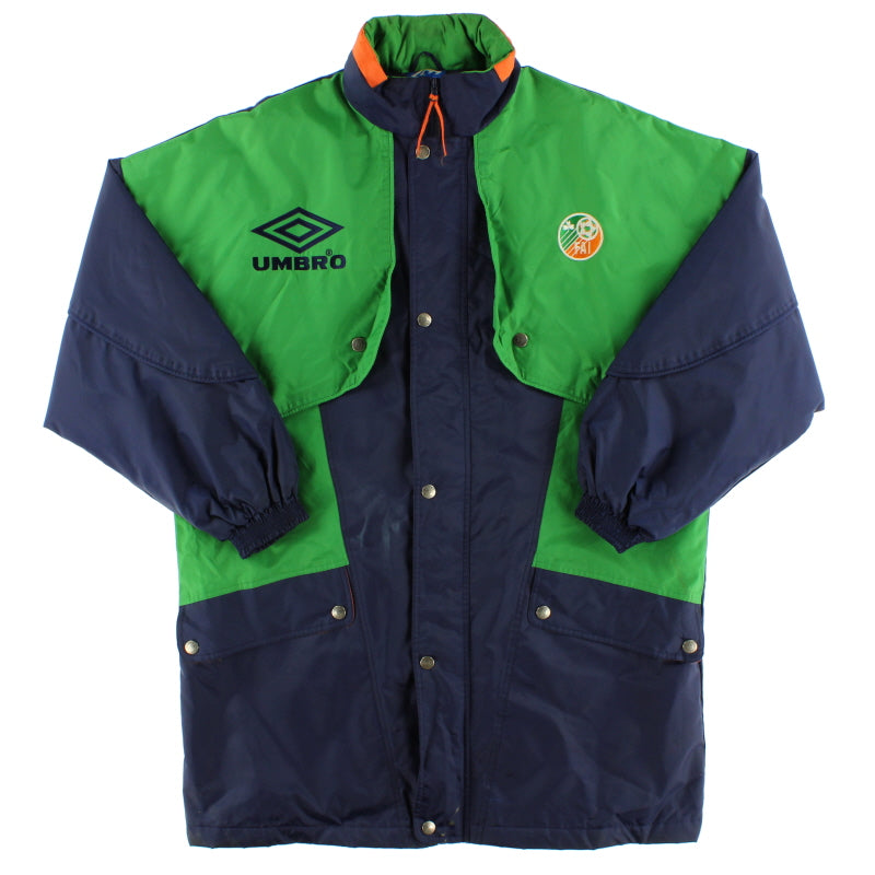 1994-95 Ireland Umbro Bench Coat L Jacket