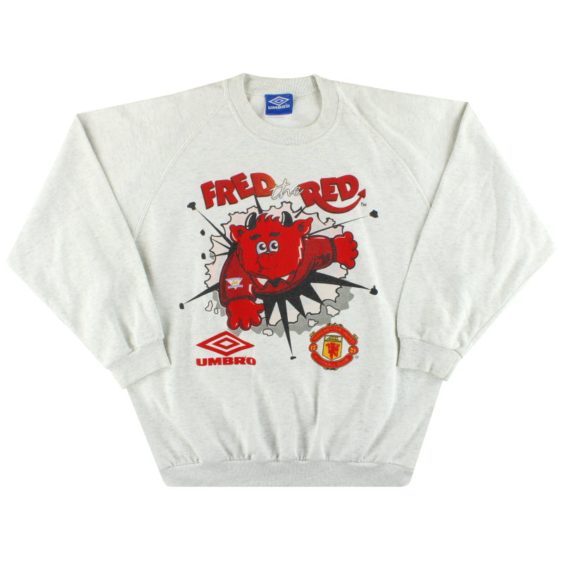 1994-95 Manchester United Umbro 'Fred The Red' Sweatshirt XL Sweatshirt
