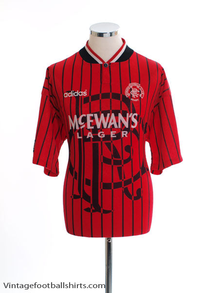 1994-95 Rangers Away Shirt L Football Shirt
