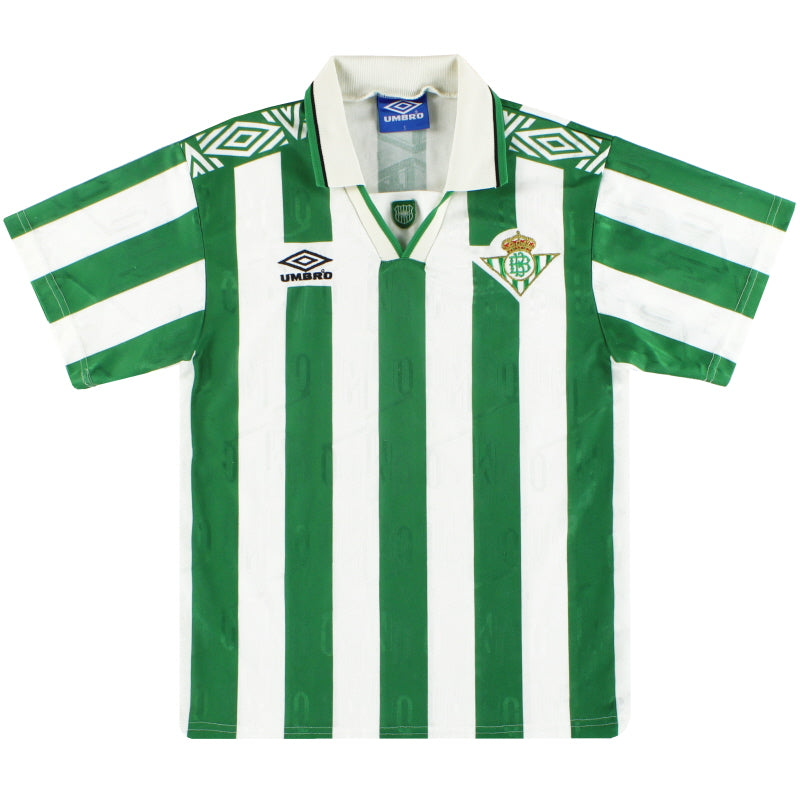1994-95 Real Betis Umbro Home Shirt *Mint* S Football Shirt
