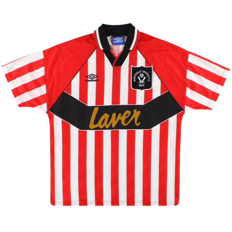 1994-95 Sheffield United Umbro Home Shirt *Mint* L Football Shirt