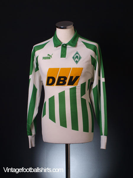 1994-95 Werder Bremen Home Shirt L/S M Football Shirt