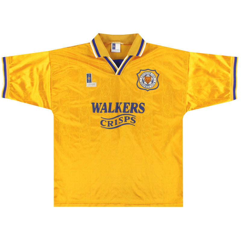 1994-96 Leicester Away Shirt L Football Shirt
