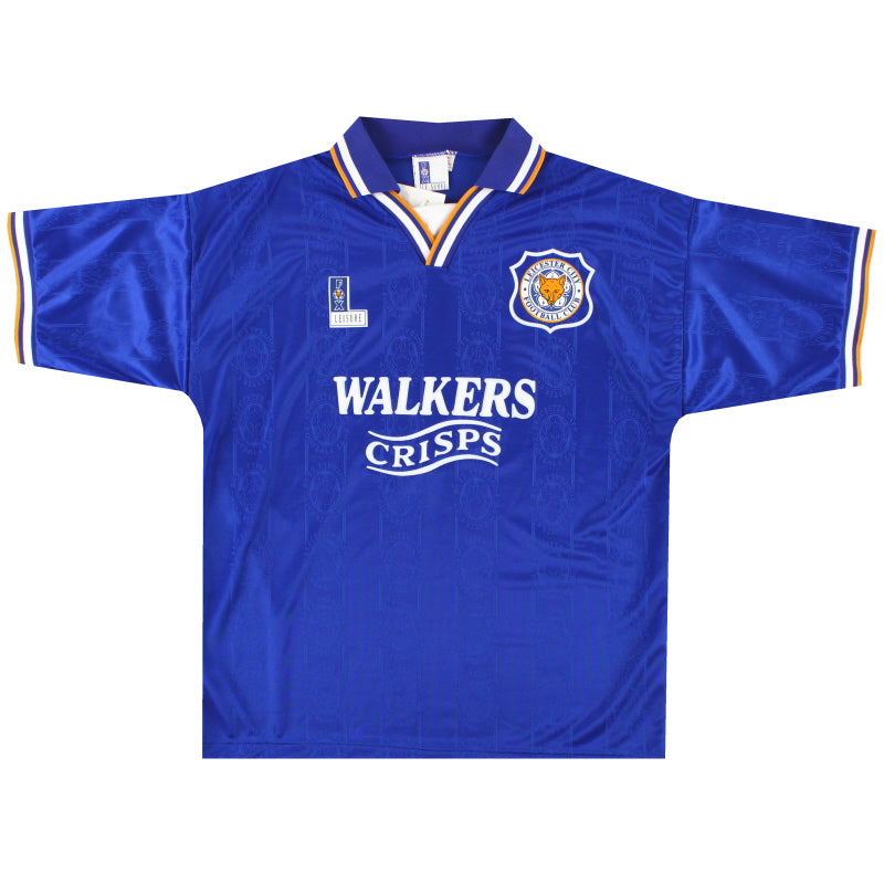 1994-96 Leicester Fox Leisure Home Shirt *w/tags* L Football Shirt