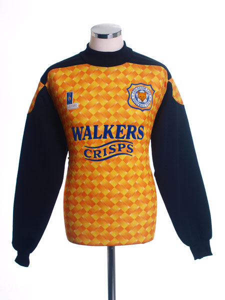 1994-96 Leicester Goalkeeper Shirt #1 *Mint* M Football Shirt