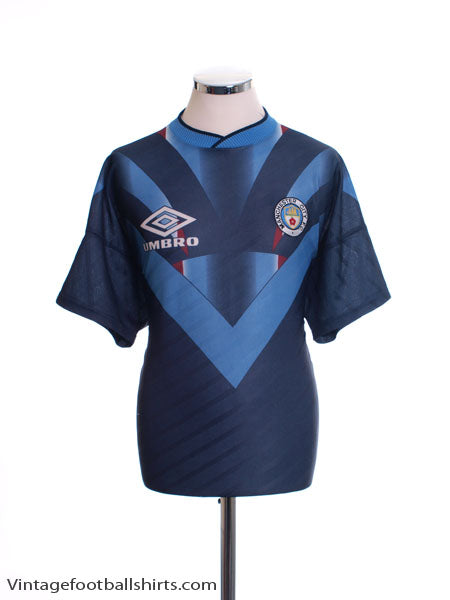 1994-96 Manchester City Training Shirt L Training Shirt