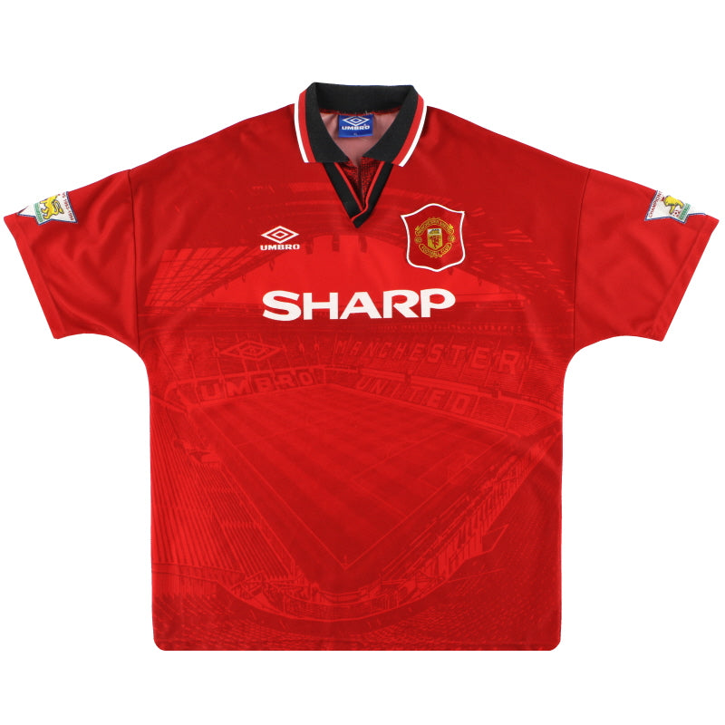 1994-96 Manchester United Umbro Home Shirt XL Football Shirt