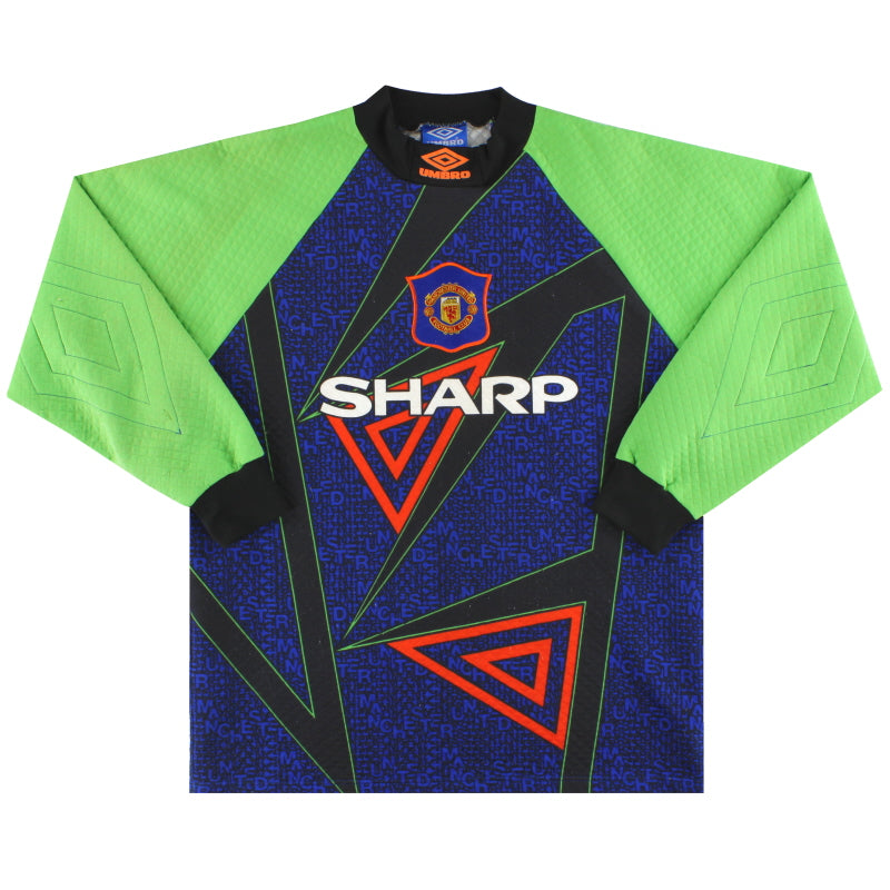 1994-96 Manchester United Umbro Goalkeeper Shirt L Football Shirt
