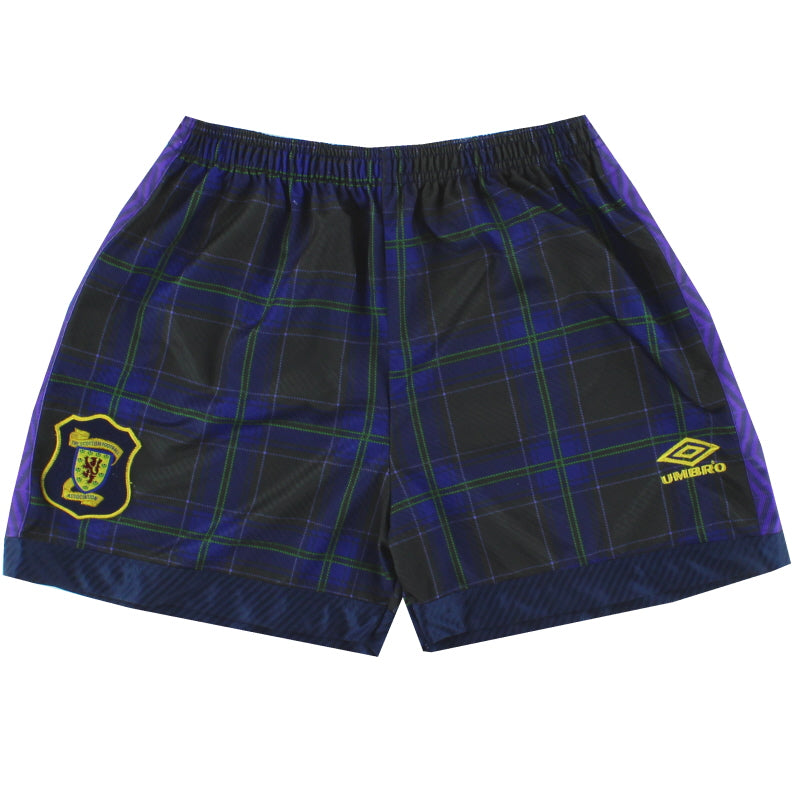 1994-96 Scotland Umbro Home Shorts L Football Shorts