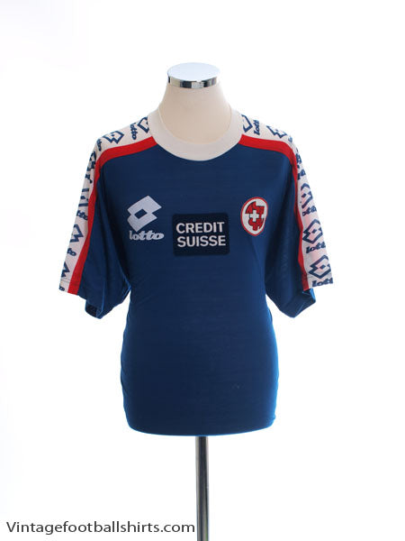 1994-96 Switzerland Lotto Training Shirt L Training Shirt