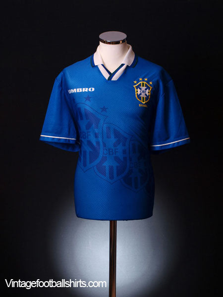 1994-97 Brazil Away Shirt XL Football Shirt