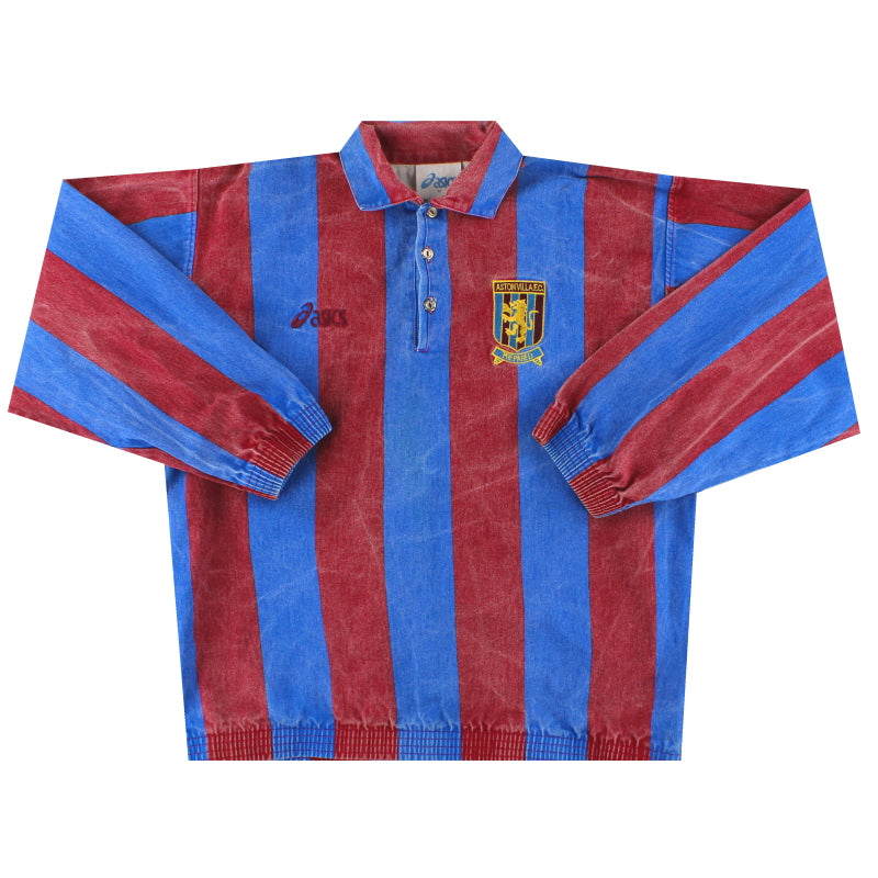 1994 Aston Villa Asics Denim Drill Top M Training Top