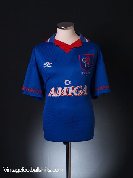 1994 Chelsea 'FA Cup Final' Home Shirt L Football Shirt