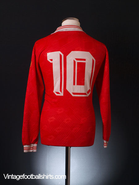 1994 Malta Match Issue Home Shirt #10 L/S L Football Shirt