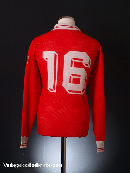 1994 Malta Match Issue Home Shirt #16 L/S L Football Shirt