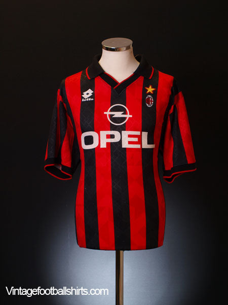 1995-96 AC Milan Home Shirt L Football Shirt
