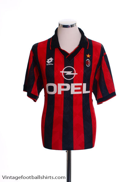 1995-96 AC Milan Home Shirt L Football Shirt