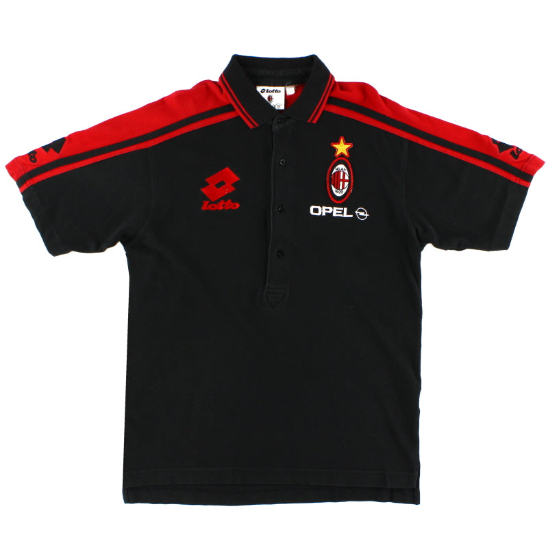 1995-96 AC Milan Lotto Polo Shirt L Polo Shirt