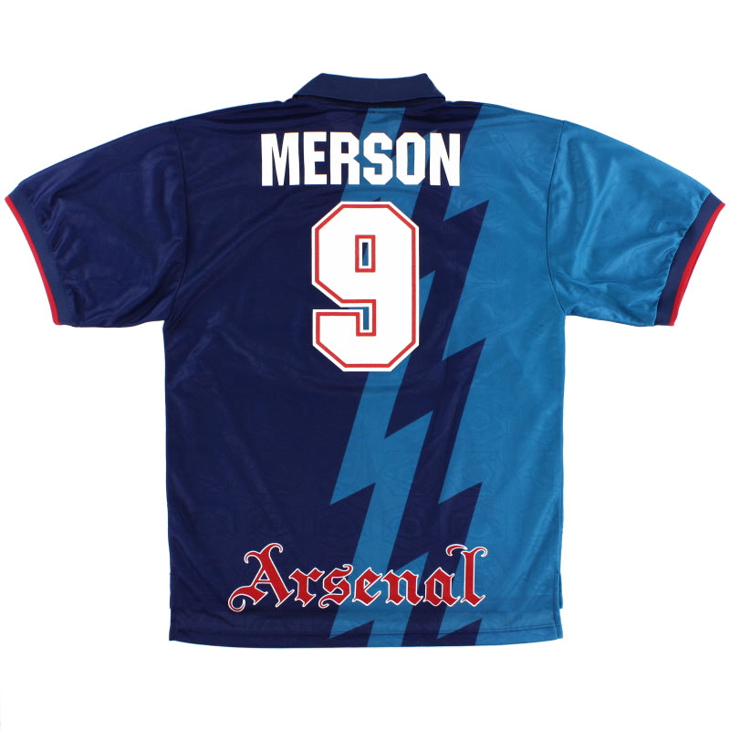 1995-96 Arsenal Away Shirt Merson #9 XL Football Shirt