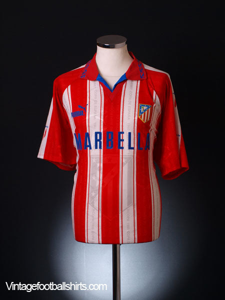 1995-96 Atletico Madrid Home Shirt XL Football Shirt