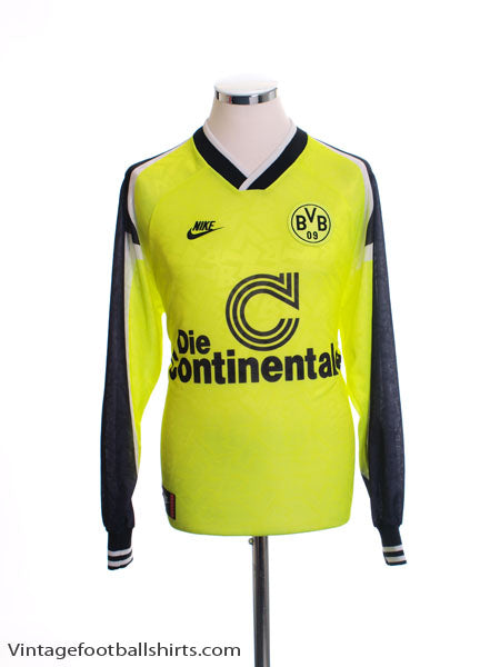 1995-96 Borussia Dortmund 'Deutscher Meister' Home Shirt L/S L Football Shirt
