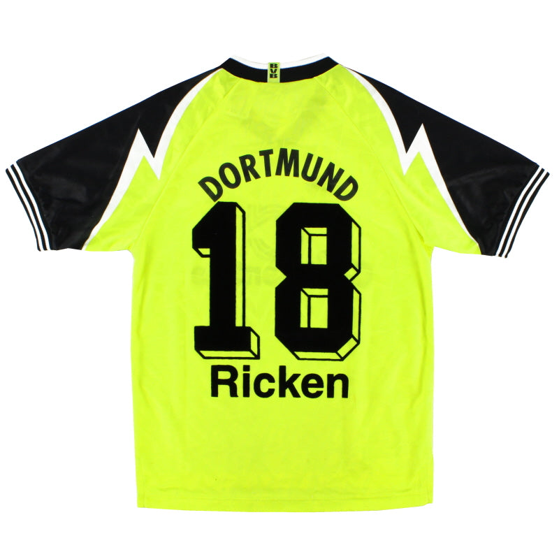 1995-96 Borussia Dortmund Home Shirt Ricken #18 XL.Boys Football Shirt