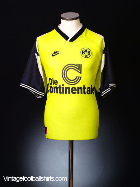 1995-96 Borussia Dortmund Home Shirt M Football Shirt