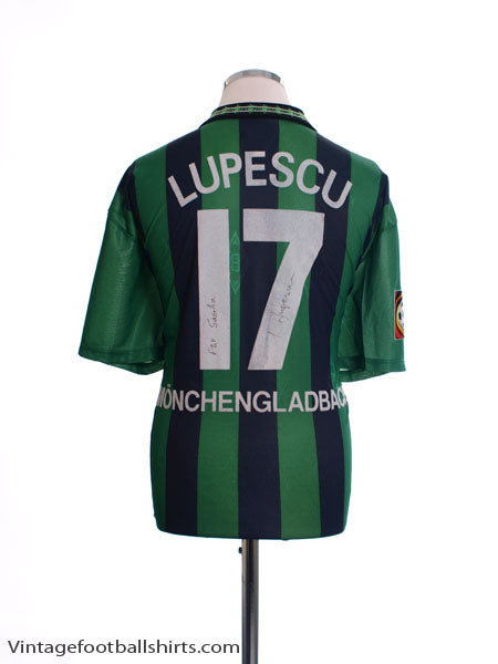 1995-96 Borussia Monchengladbach Match Issue Lupescu #17 Football Shirt