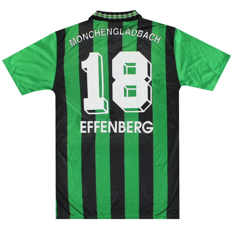1995-96 Borussia Monchengladbach Reebok Away Shirt Effenberg #18 *Mint* M Football Shirt