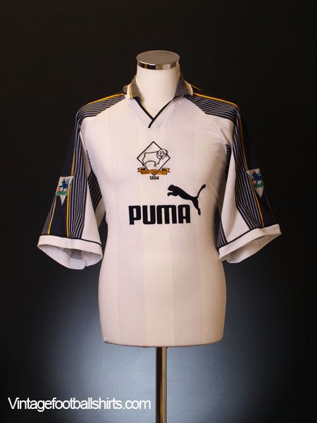 1995-96 Derby County Match Issue Home Reserves Shirt #12 XL Football Shirt